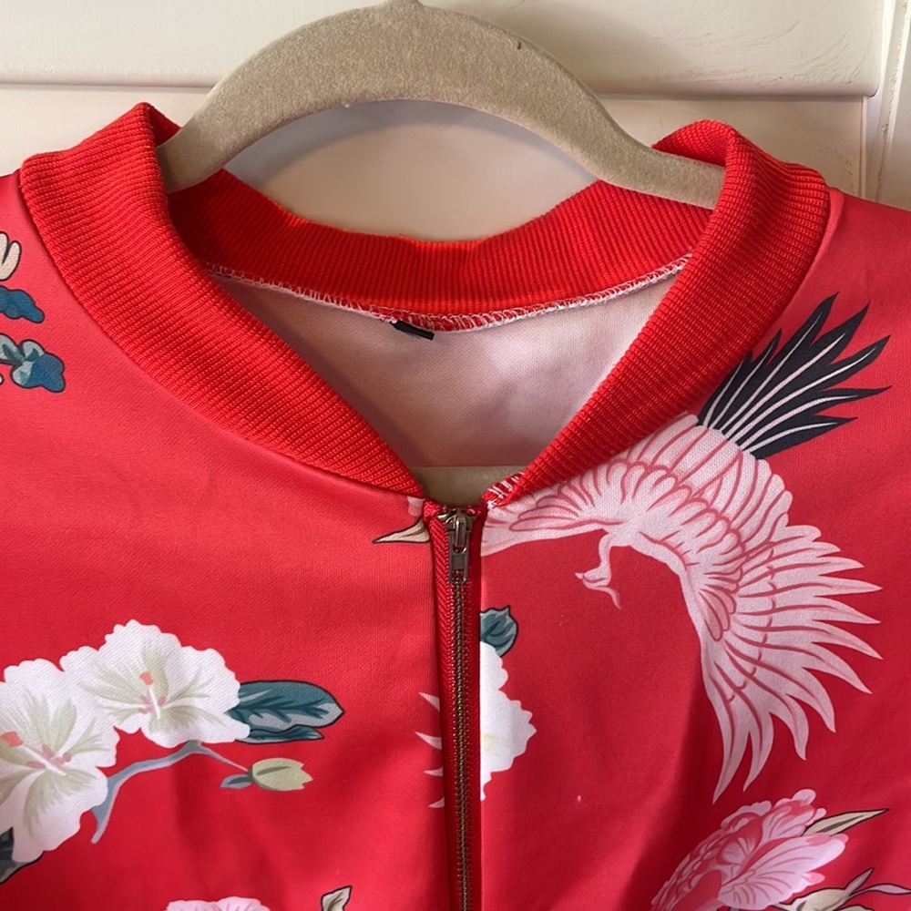 Floral Bomber Jacket - Picture 2 of 2